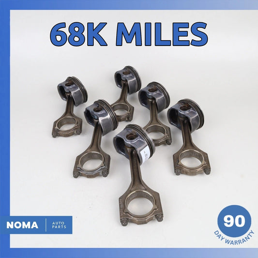 01-06 BMW E85 Z4 325i 2.5L M54B25 Engine Piston Connecting Rod Set OEM 68k - photo 1
