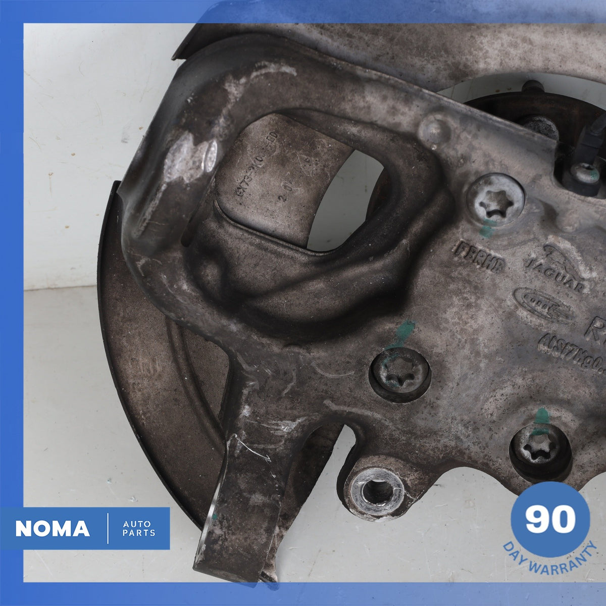 17-19 Jaguar X760 XE RWD Front Right Side Spindle Knuckle Hub w/ Shield OEM - photo 10