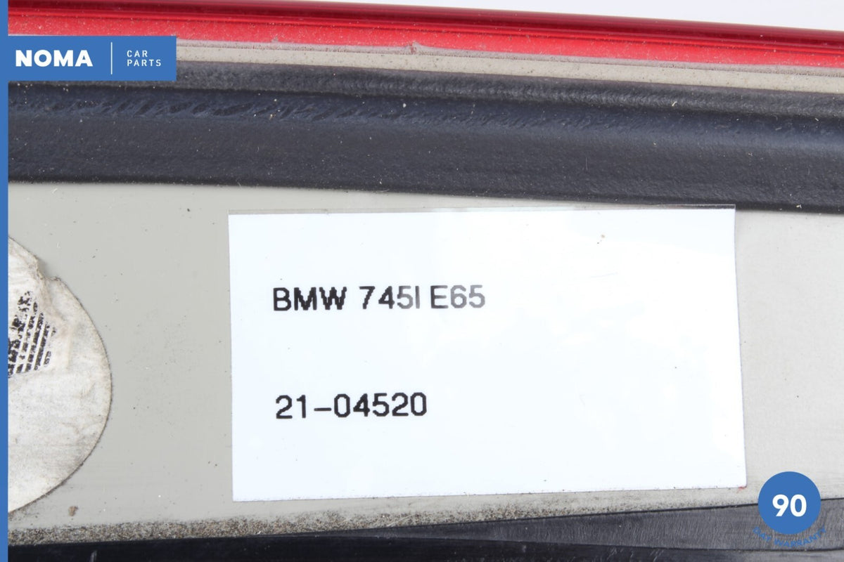 01-05 BMW 745i E65 E66 Rear Right Passenger Side Trunk Boot Lid Tail Light OEM - photo 12