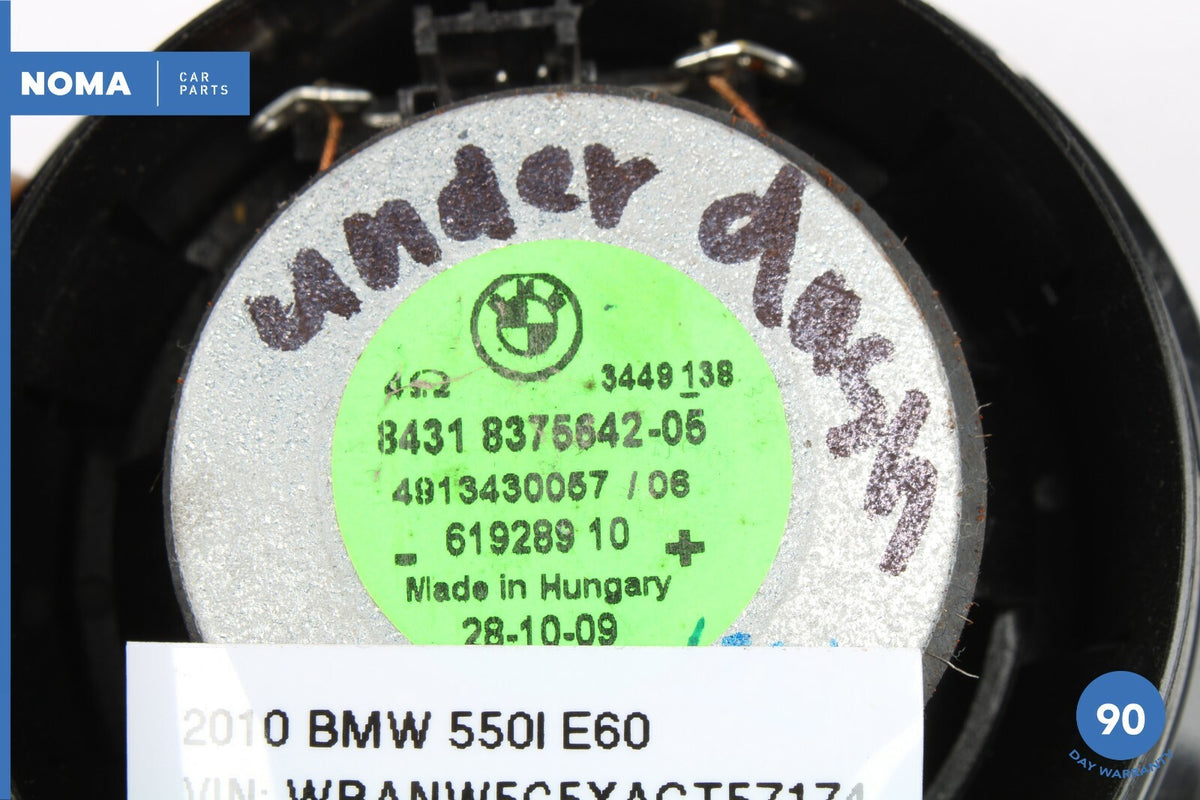 04-10 BMW E60 E64 5 6 Series Front Under Dash Tweeter Speaker 8375642 OEM - photo 4