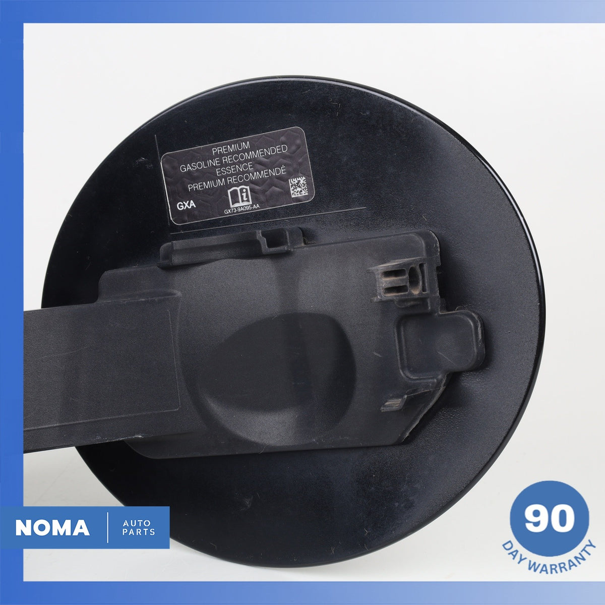 16-23 Jaguar X260 XF Rear Fuel Gas Filler Housing Flap w/ Cap Black OEM - photo 8