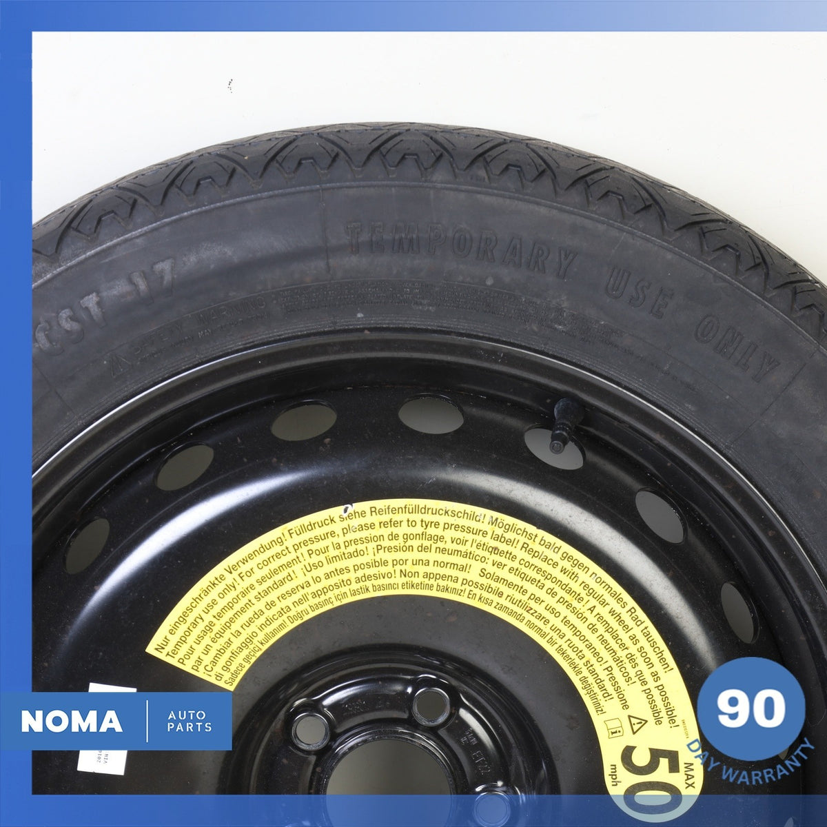 11-18 Audi D4 A8L Emergency Spare Tire Wheel Donut Rim 19" 19 OEM - photo 2