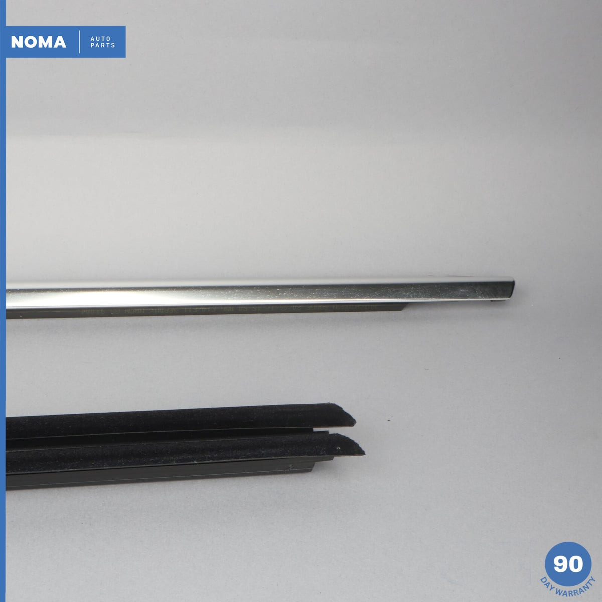 11-16 BMW 528i F10 Rear Left Driver Door Window Molding Set 51357182291 OEM - photo 2