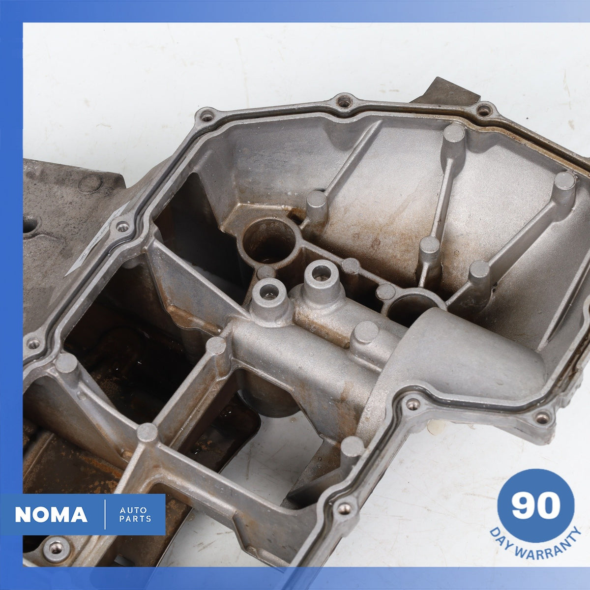 03-10 Jaguar X350 XJ8 S-Type 4.2L Engine Upper Oil Pan Sump 2W936C674DB OEM - photo 2