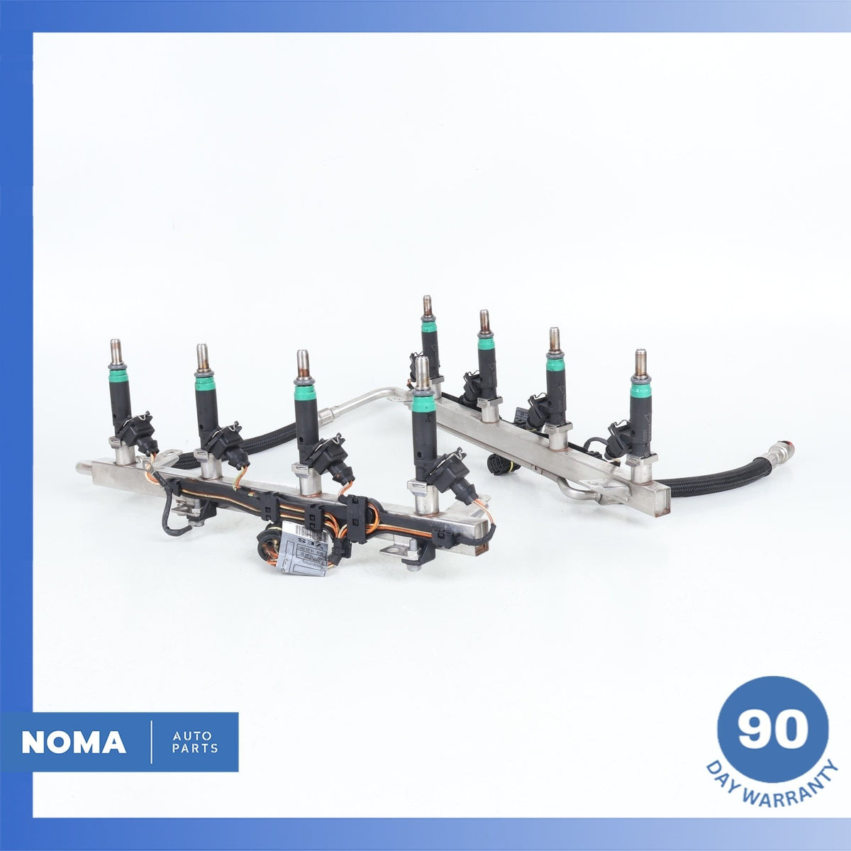 07-10 BMW E70 X5 4.8L V8 N62 Engine Motor Fuel Injector Rail w/ Injectors OEM - photo 1
