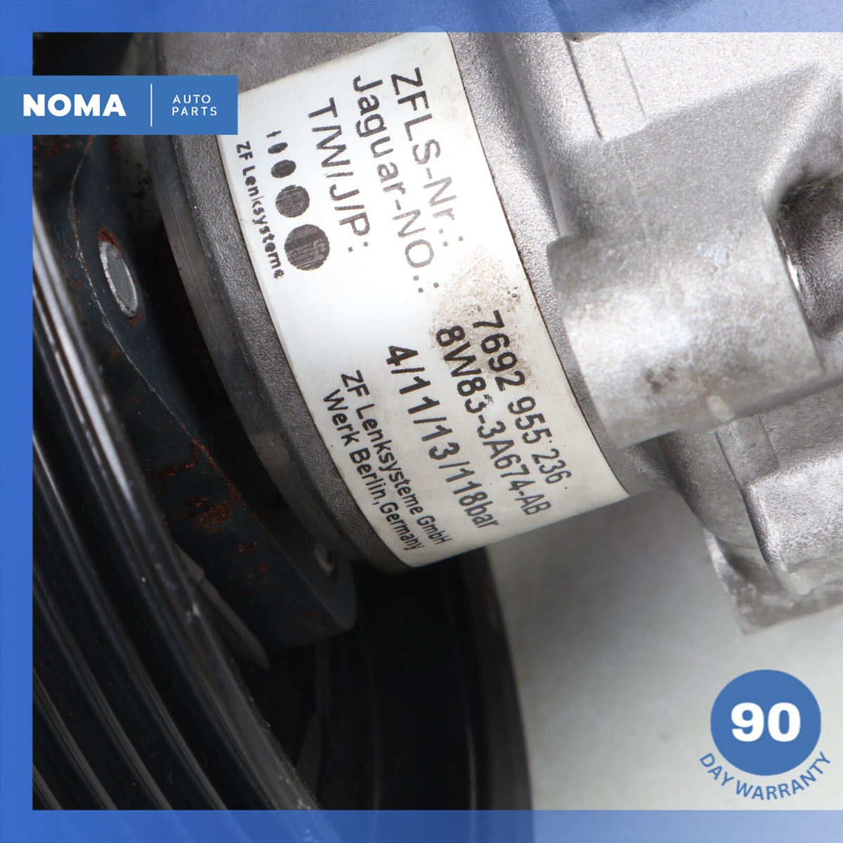 10-19 Jaguar X152 F-Type 3.0L 5.0L Power Steering Pump Assembly 8W833A674AB OEM - photo 9