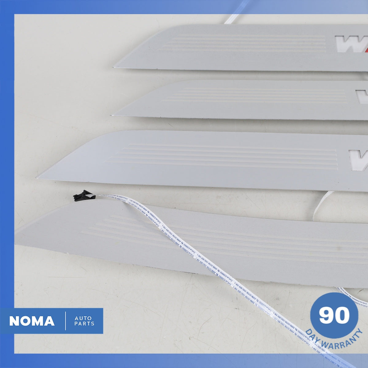 BMW G12 740i M-Sport Front & Rear Door Entry Illuminated Step Sill Panel Set OEM - photo 5