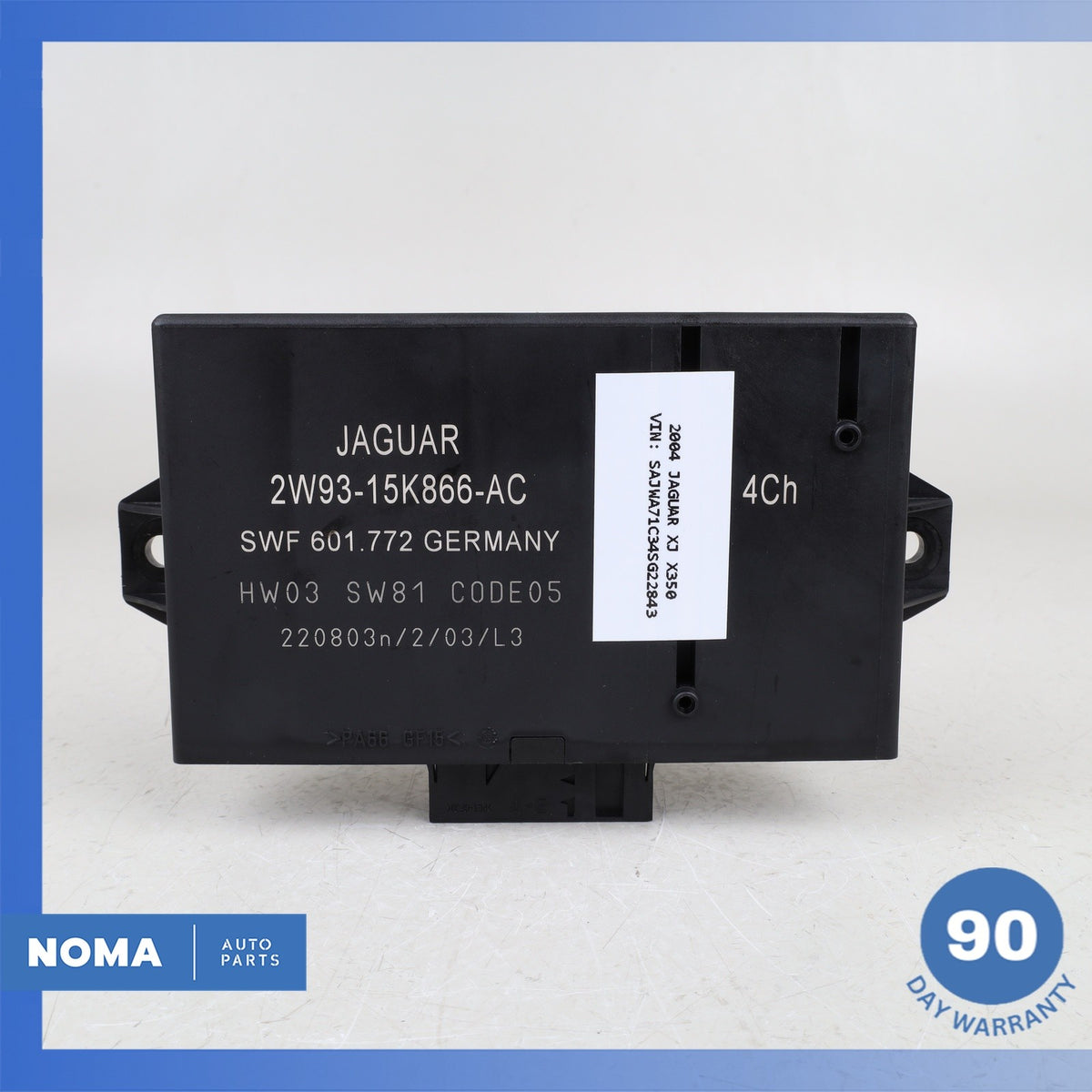 04-07 Jaguar X350 XJ8 XJR VDP PDC Park Assist Control Module 2W9315K866AC OEM - photo 9