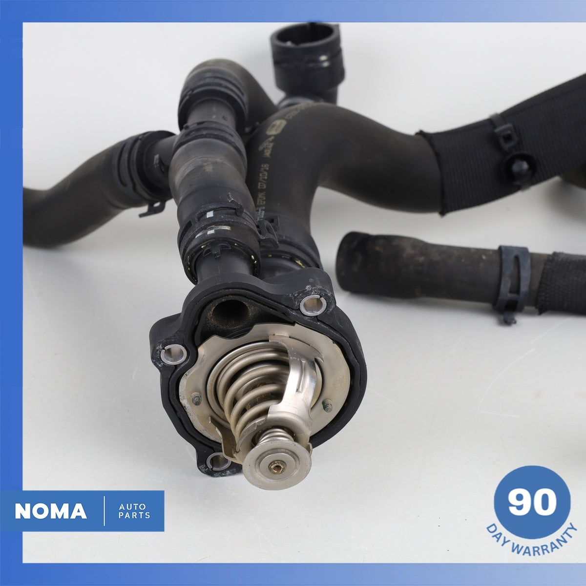 17-20 Jaguar X760 XE XF 2.0L Engine Motor Cooling Hose w/ Thermostat Set OEM - photo 5