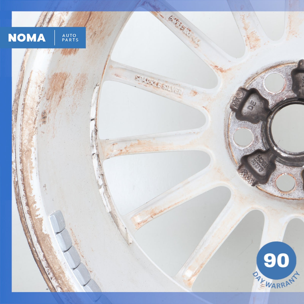 07-09 Jaguar X350 XJ8 Tucana 8J x R18 18" Wheel Rim Silver OEM - photo 14