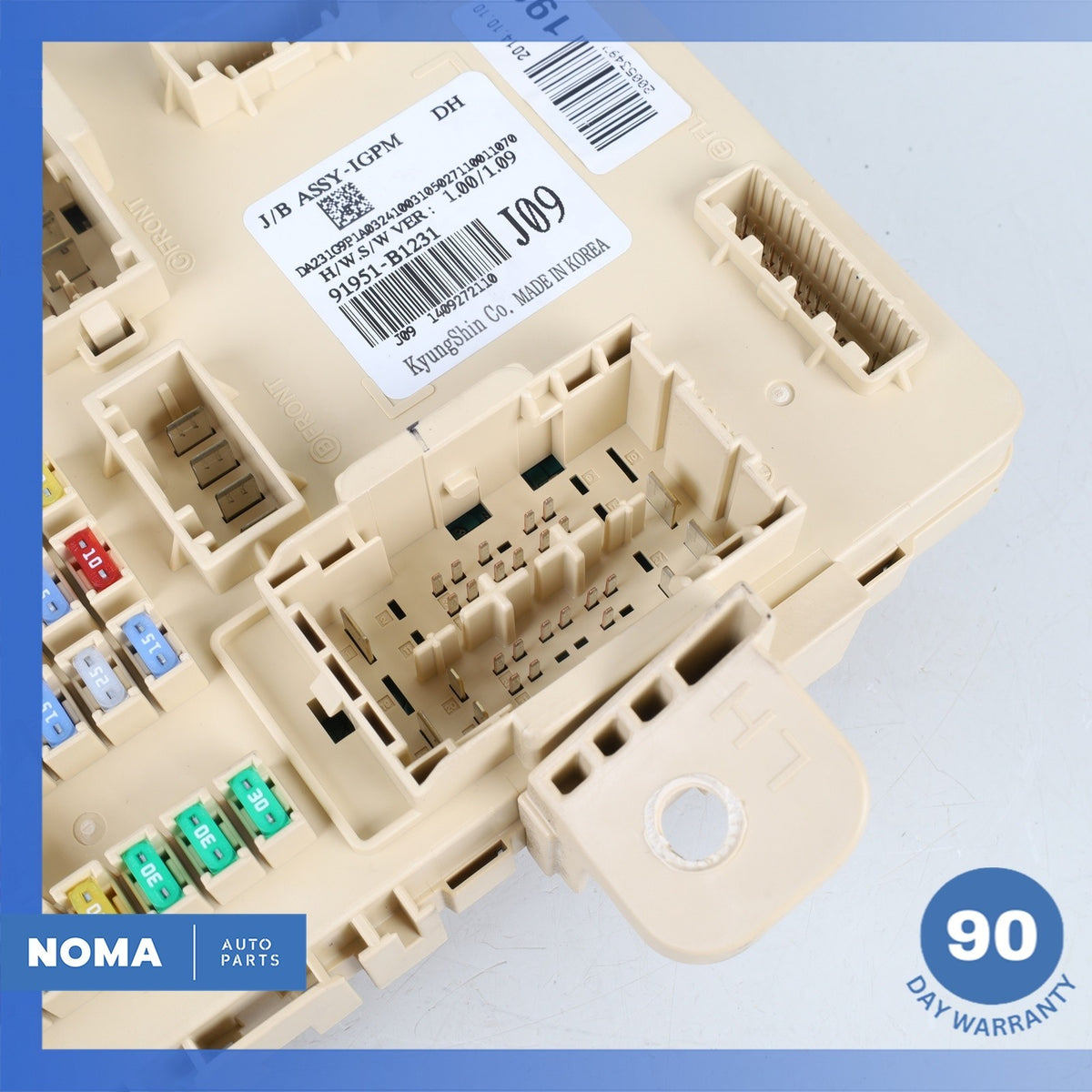2015 Hyundai DH Genesis Dash Relay Junction Fuse Fuse Box 91951-B1231 OEM - photo 9