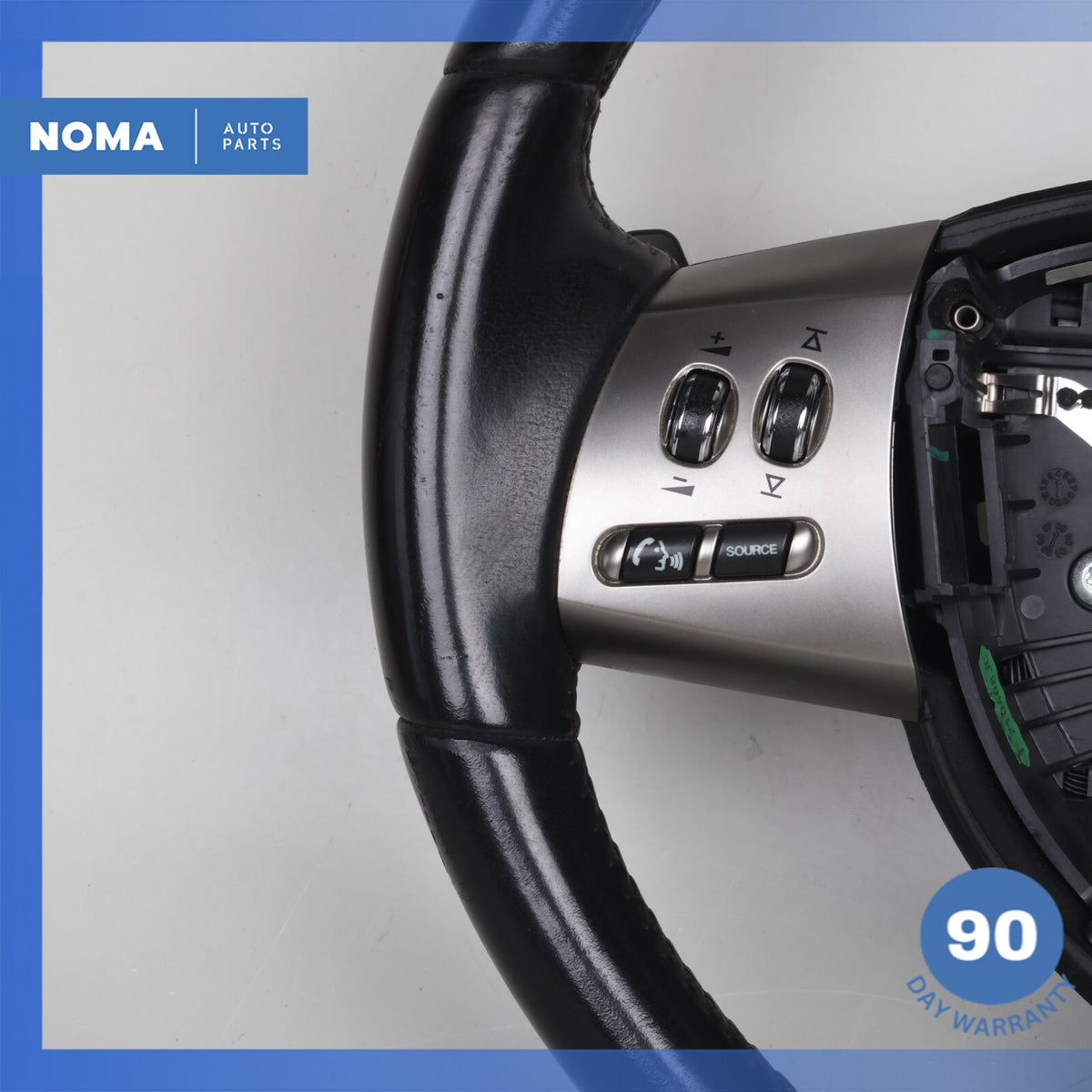 07-09 Jaguar X150 XKR XK R-Sport Steering Wheel w/ Paddle Shifters Black OEM - photo 6