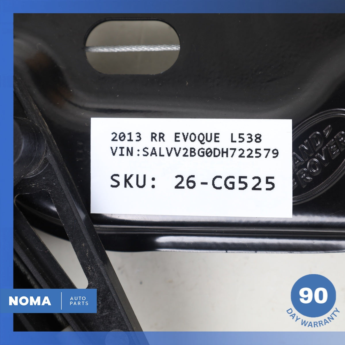 2013 Range Rover Evoque L538 Rear Left Driver Side Door Window Regulator OEM - photo 15