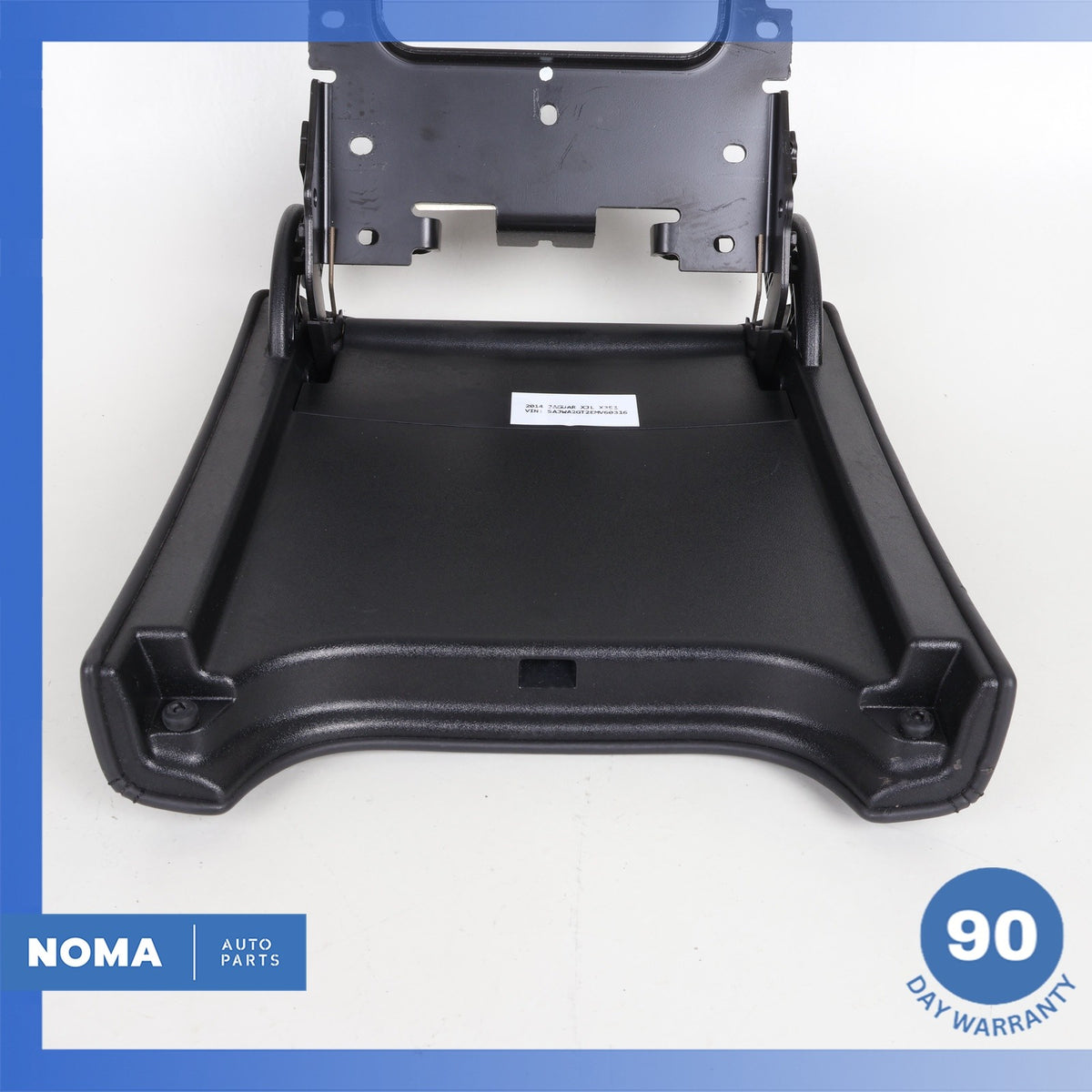 10-19 Jaguar X351 XJ XJR Center Console Armrest Lid Trim w/ Bracket Black OEM - photo 6