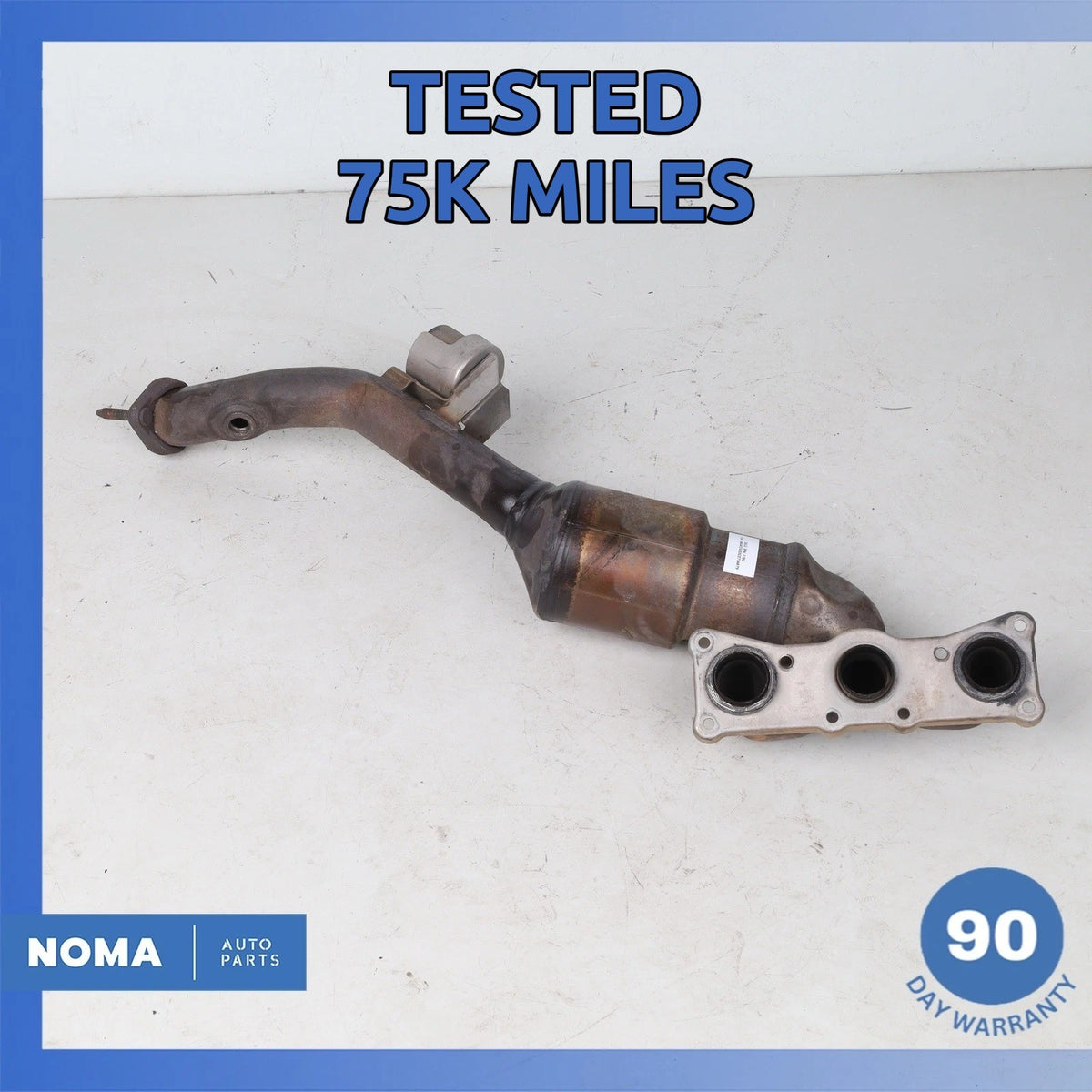 07-13 BMW E92 328i 128i N51 Front Exhaust Manifold Downpipe 18407556989 OEM 75k - photo 1