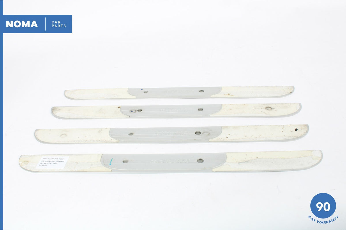 05-09 Jaguar XJ8 Vanden Plas X350 LWB Door Tread Scuff Plate Trim Set Of 4 OEM - photo 7