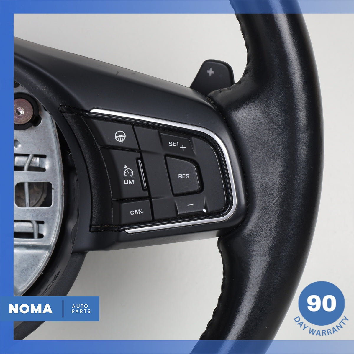 16-21 Jaguar X260 XF F-Pace Steering Wheel w/ Paddle Shifters Black OEM - photo 4