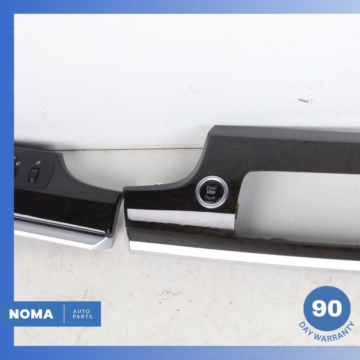 10-17 BMW F07 535i 550i GT Dashboard Cover Panel Trim Wood Set w/ Switch OEM - photo 7