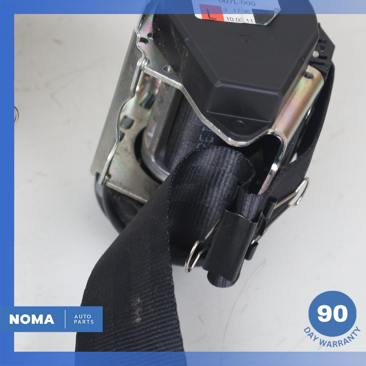 08-16 Land Rover L319 L320 LR4 Front Left & Right Seat Belt Set Black OEM - photo 3