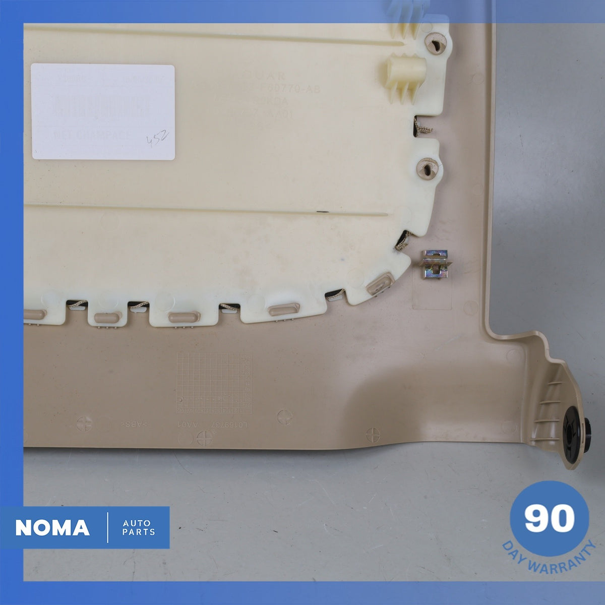 Jaguar X250 XF XFR Front Left Driver Side Seat Back Cover Panel Beige OEM - photo 10